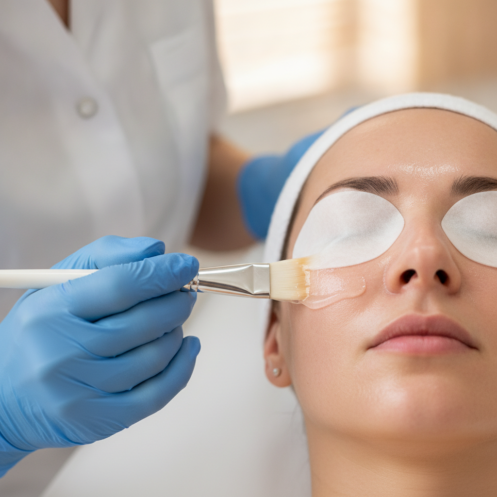 close up photo of Chemical Peels procedure
